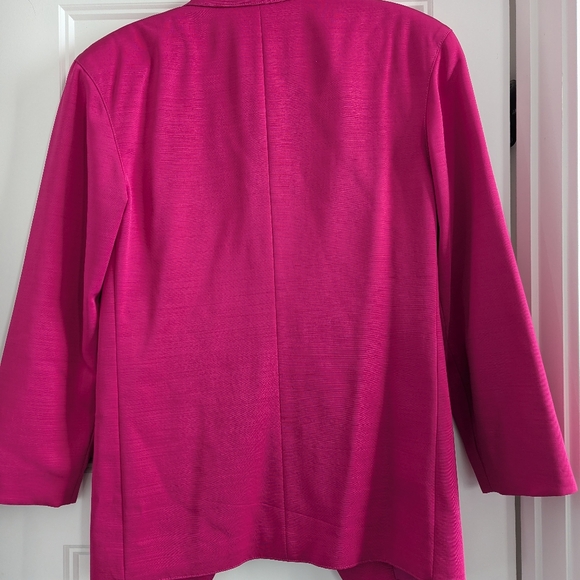 Escada Margaretha Ley Vintage Designer Barbie Pink Fuchsia Blazer 34 - Picture 2 of 10